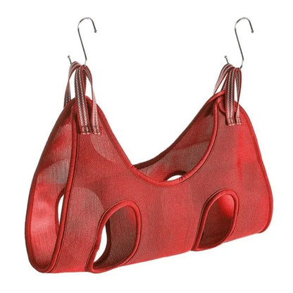 Pet Grooming Hammock with Reinforced Grommets. Easy to Trim!