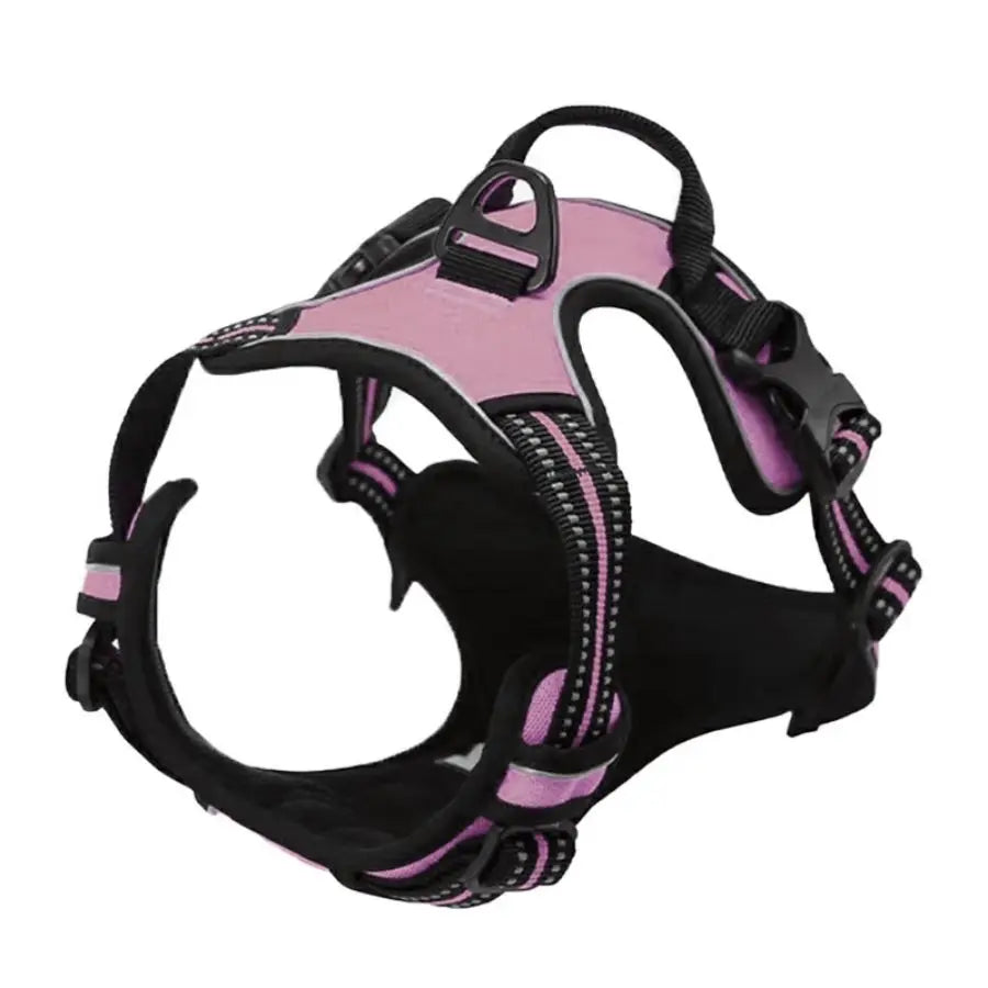 Adjustable No Pull Dog Harness Front Clip Reflective Comfortable Handle for Medium to Large Dogs