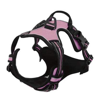 Adjustable No Pull Dog Harness Front Clip Reflective Comfortable Handle for Medium to Large Dogs