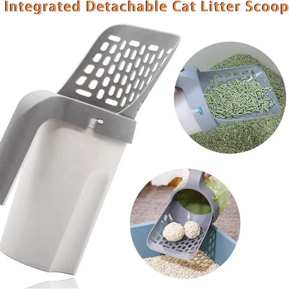 Cat Litter Scoop with Refill. Reusable Pet Cleaning Tool