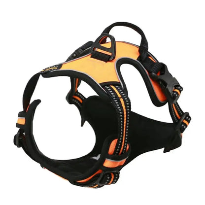 Adjustable No Pull Dog Harness Front Clip Reflective Comfortable Handle for Medium to Large Dogs