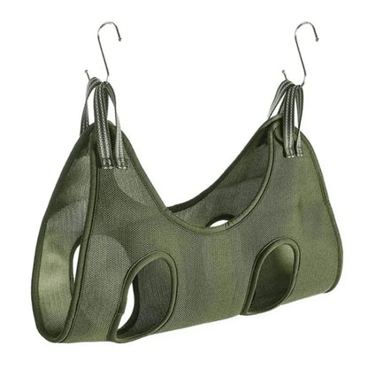 Pet Grooming Hammock with Reinforced Grommets. Easy to Trim!