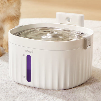 Wireless Smart Sensor Pet Water Fountain with Ceramic Plate